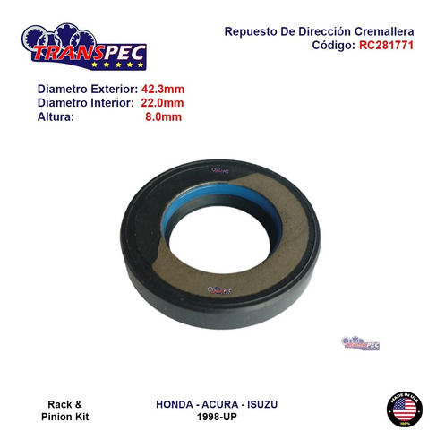 Repuesto De Direccin Cremallera Para Isuzu Oasis 1998-1999 Foto 5