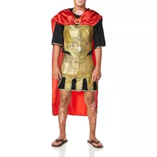 Smiffys Disfraz De Soldado Romano De Lujo Para Hombre, Dorad