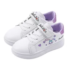 Tenis Deportivos Escolares Zapatos Para Niñas Blancos 