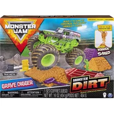 Monster Jam C/massa Areia - Grave Digger - Spin Master