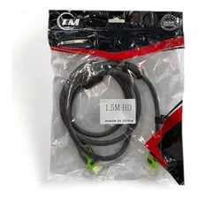 Cable Hdmi Marca Tm En Guaya Con Doble Filtro De 10 Metros