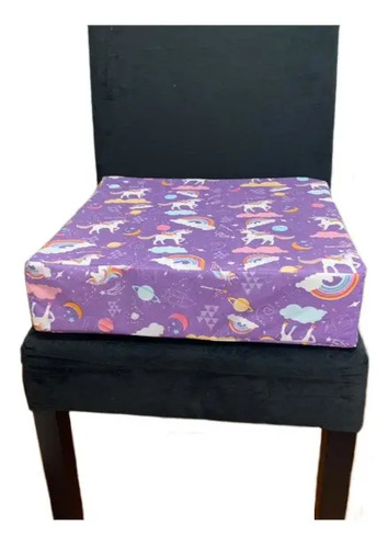 Almofada Elevação Infantil Cadeira Unicórnio Kippy Baby.