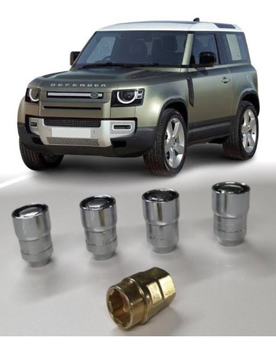 Set 4 Birlos De Seguridad Land Rover Defender 2021 Giratorio Foto 2