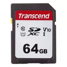 Memoria Transcend 64gb 300s Uhs-i Sdxc 100mb/s Clase 10