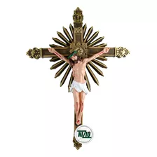 Imagem Crucifixo De Parede 38cm Inri Inquebrável