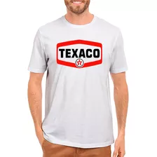 Camiseta Posto De Gasolina Texaco Anos 80 Plus Size Algodão