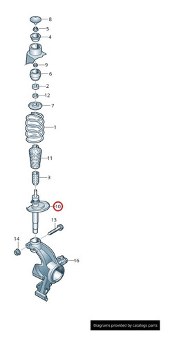 Amortiguador Delantero Audi A1 Vw Vento Polo Seat Ibiza Foto 5
