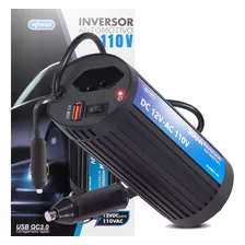 Inversor 12v Para 110v 200w Conversor De Tensão Usb 3.1 Knup