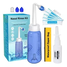 Lavado Nasal 300ml+40 Bolsas De Sal+dos Accesorios