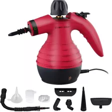 Limpiador A Vapor Comforday, Multiuso, 9 Accesorios Rojo