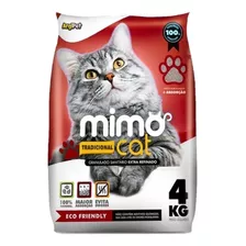 Areia Para Gato Granulado Sanitário Higiênico Mimo Cat 4kg Tipo Tradicional