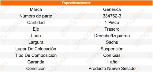 Amortiguador Gas Traseros Izquierdos/derechos Dodge Charger  Foto 2