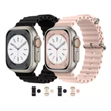 Pulseira Oceano Para Smartwatch Apple Watch 38mm Ao 49mm