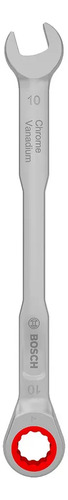 Llave Combinada Bosch Con Trinquete Gris De 10 Mm