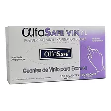 Guantes De Vinilo Alfa Safe ® 5 Cajas X 100 Und