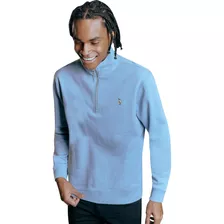 Sudadera Cuello Alto Hpc Polo Azul De Hombre 0338