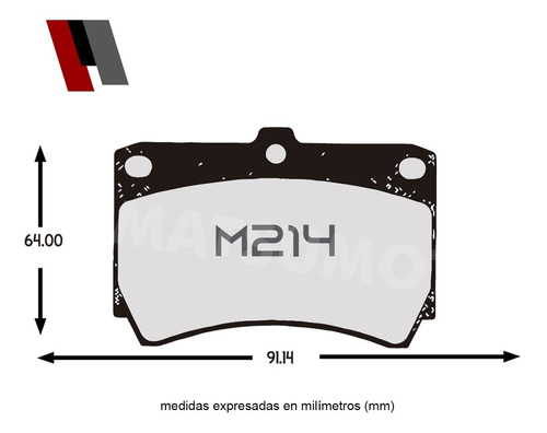 Pastilla Freno Cermica Delantera Mazda 323  1.3-1.6 1987-89 Foto 3