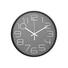 Reloj De Pared Ø30 Cm. Negro Ø30 X4 Cm
