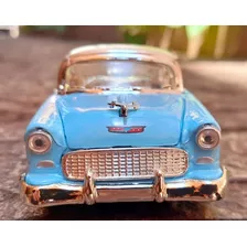 Miniatura Chevrolet Bel Air 1955 Azul Claro 1:34