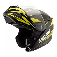 Capacete Yohe New Pratik Summer Amarelo Preto Articulado