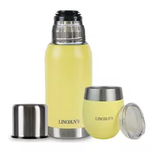 Set Acero Termo 750ml Y Mate Lincoln´s - Dropper Uy