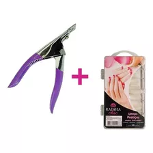 Kit Alicate Cortador + Unhas Postiças Bailarina