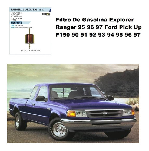 Filtro De Gasolina Explorer Ranger 95 96 97 Ford Pick Up F150 90 91 92 93 94 95 96 97 Foto 2