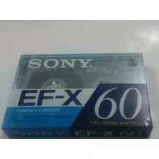 Fita K7 Virgem Sony Ef-x 60-nova E Lacrada De Fábrica !