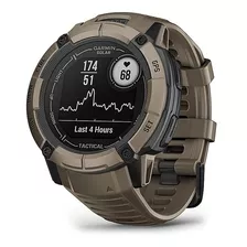 Smartwatch Garmin Instinct 2x Solar Tactical 010-02805-12 Tactical 1.1 Caixa 50mm De Polímero, Pulseira Marrom E O Arco Marrom
