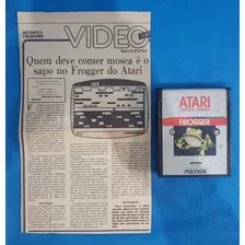 Cartucho Atari Frogger Activision Polyvox + Dica De Jornal