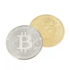 Bitcoin Moneda 2018 Aleacion Color Plata Oro A Elegir