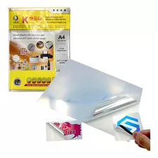 Papel Fotográfico Adesivo A4 100g 10 Folhas Sumex Pet Prata