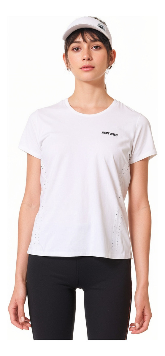 Remera Deportiva Babolat Drive Mujer Tenis Padel Blanco