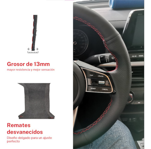 Funda Volante Nissan Altima Xtrail Np300 Frontier 2014- 2020 Foto 4