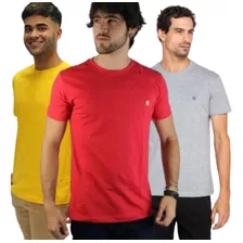 Kit 3 Camisetas Masculinas Básicas Polo Wear