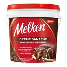 Creme Ganache Chocolate Meio Amargo Melken 4 Kg Harald