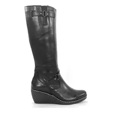 Botas Caña Alta De Cuero Vacuno Mujer Taco Chino Moda Hot Rimini