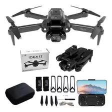 Idea12 Drones Con Cámara 1080p Para Adultos, Plegable Fpv Rc