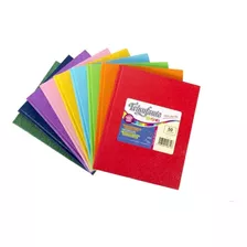 Cuaderno Forrado X 50 Hoja Rayado Tapa Dura Triunfante Delmy Color Bordó