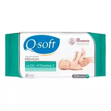 Toallitas Húmedas Q-soft Premium Aloe Vera 40 Unidades