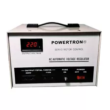 Regulador De Voltaje 1 Kva 220 Volts Bifásico Powertron ®