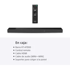 Barra De Sonido De 7.1.2 Canales Con Dolby Atmos Ht-a7000 Color Negro