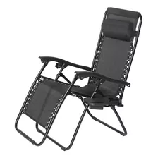 Reposera Plegable Silla Playa Jardin Gravedad 0 Reclinable