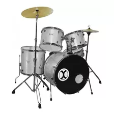 Bateria Extreme Exbt071 Sparkle 5 Piezas Plata Meses