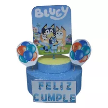 Adorno Torta Cumpleaños Bluey Cotillon Chirimbolos