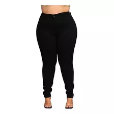 Calça Jeans Feminina Skinny Plus Size Strech Basic