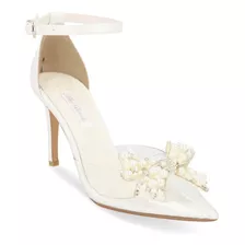 Zapatilla De Tacón Mujer Blanco 9cm 050-43