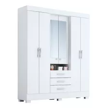 Guarda Roupa Acp Capelinha Debora 6 Portas Branco