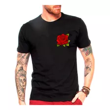 Camiseta Feminino Ou Masculino T-shirt Flor Flores Rosa 