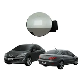 Portinhola Tampa Tanque Combustivel Peugeot 408 2011 A 2016 Prateado 2011